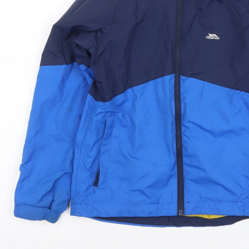 Trespass Boys Blue 7-8 Years Ski Jacket Waterproof Windproof Colourblock