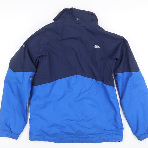 Trespass Boys Blue 7-8 Years Ski Jacket Waterproof Windproof Colourblock