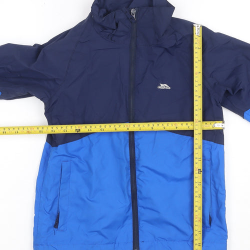 Trespass Boys Blue 7-8 Years Ski Jacket Waterproof Windproof Colourblock