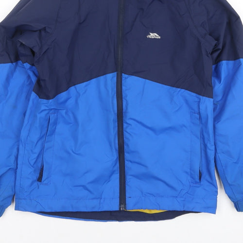Trespass Boys Blue 7-8 Years Ski Jacket Waterproof Windproof Colourblock