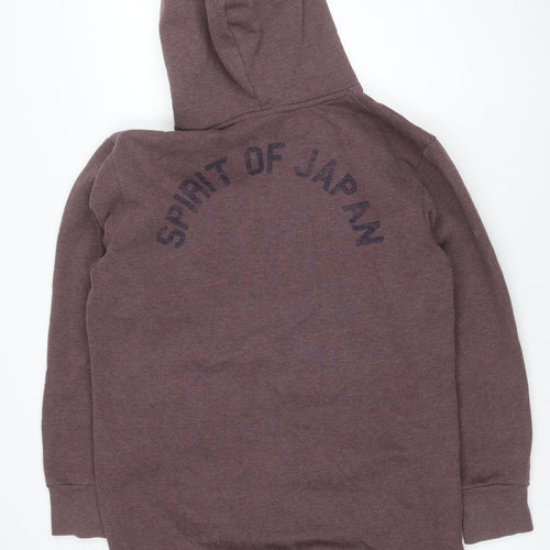 Superdry Women’s Purple UK 14 Pullover Hoodie Spirit of Japan Logo