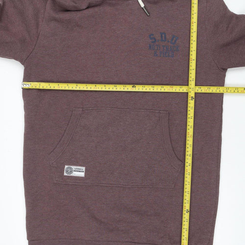 Superdry Women’s Purple UK 14 Pullover Hoodie Spirit of Japan Logo