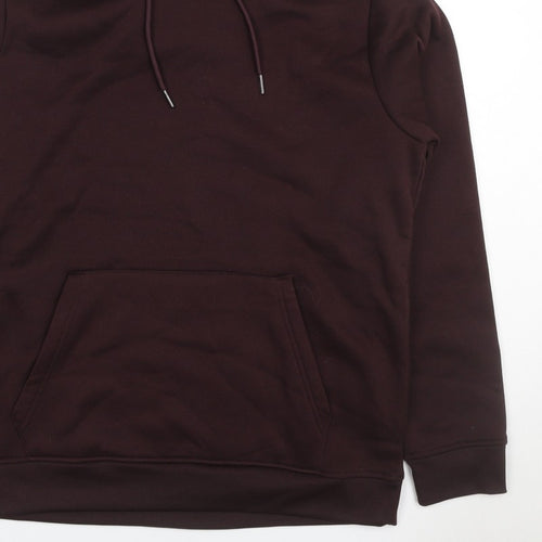 Brave Soul Men’s Brown L Pullover Hoodie Drawstring Kangaroo Pocket