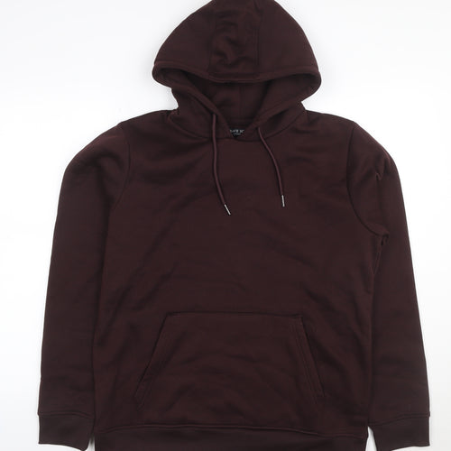 Brave Soul Men’s Brown L Pullover Hoodie Drawstring Kangaroo Pocket
