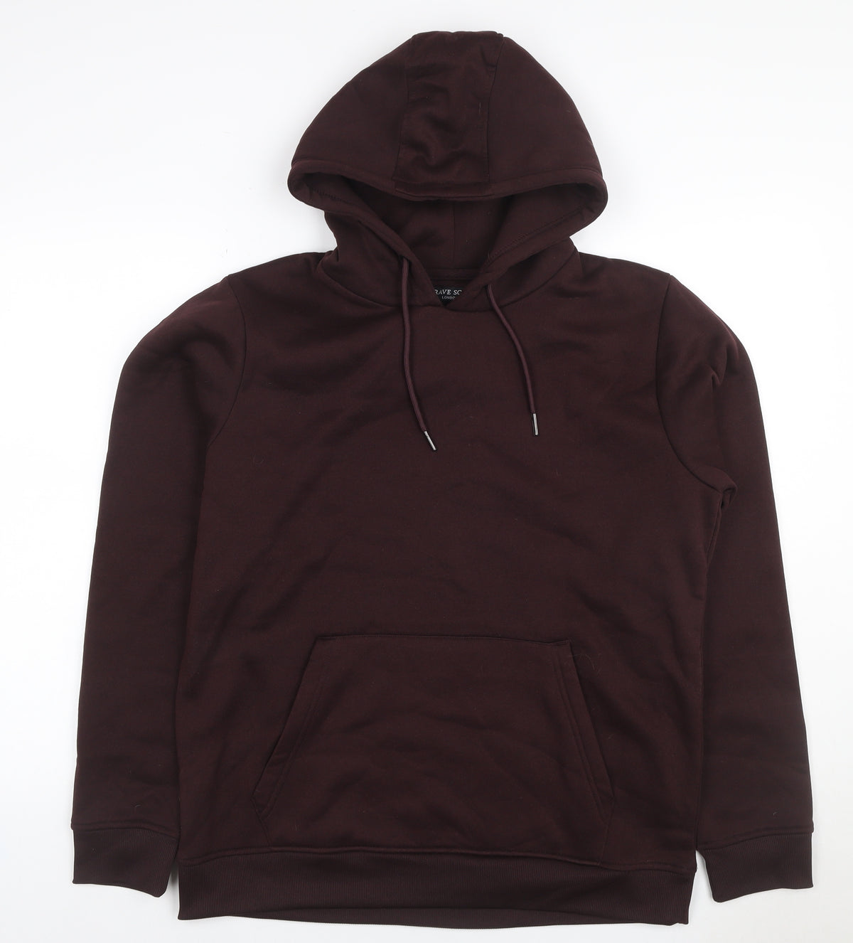 Brave Soul Men’s Brown L Pullover Hoodie Drawstring Kangaroo Pocket