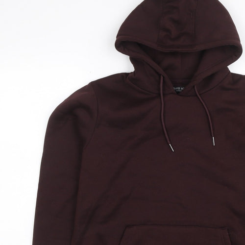 Brave Soul Men’s Brown L Pullover Hoodie Drawstring Kangaroo Pocket