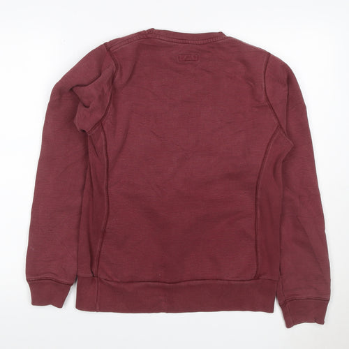 Howies Women’s Red UK 10 Crew Neck Raglan Sweatshirt Cotton