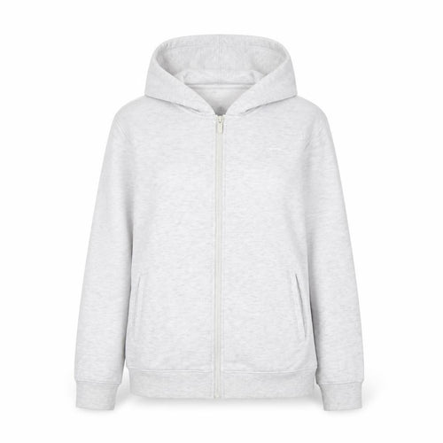 Slazenger Women Grey UK 14 Full Zip Hooded Fleece Hoodie