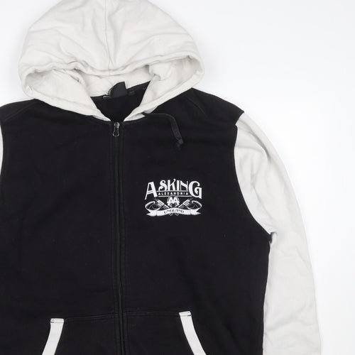 Merch Men’s Black XL Asking Alexandria Full Zip Graphic Hoodie