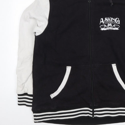 Merch Men’s Black XL Asking Alexandria Full Zip Graphic Hoodie