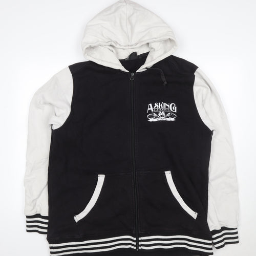 Merch Men’s Black XL Asking Alexandria Full Zip Graphic Hoodie