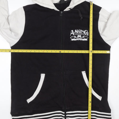 Merch Men’s Black XL Asking Alexandria Full Zip Graphic Hoodie