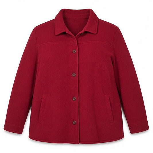 Front view of Regatta Women’s Red, size UK 20, Fleece Full Zip Outdoor Jacket