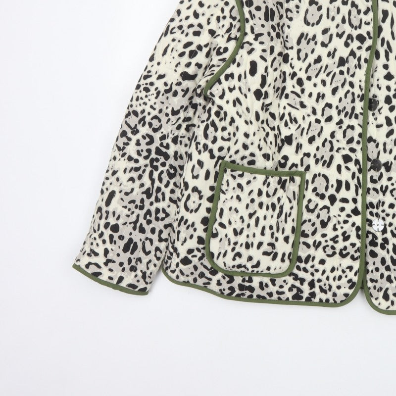 Additional view of George Women Multicoloured M 12-14 Leopard Print Quilted Padded Jacket