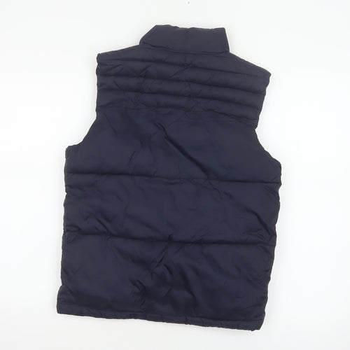 Okaidi Boys Blue 10-11 Years Reversible Puffer Waistcoat Padded