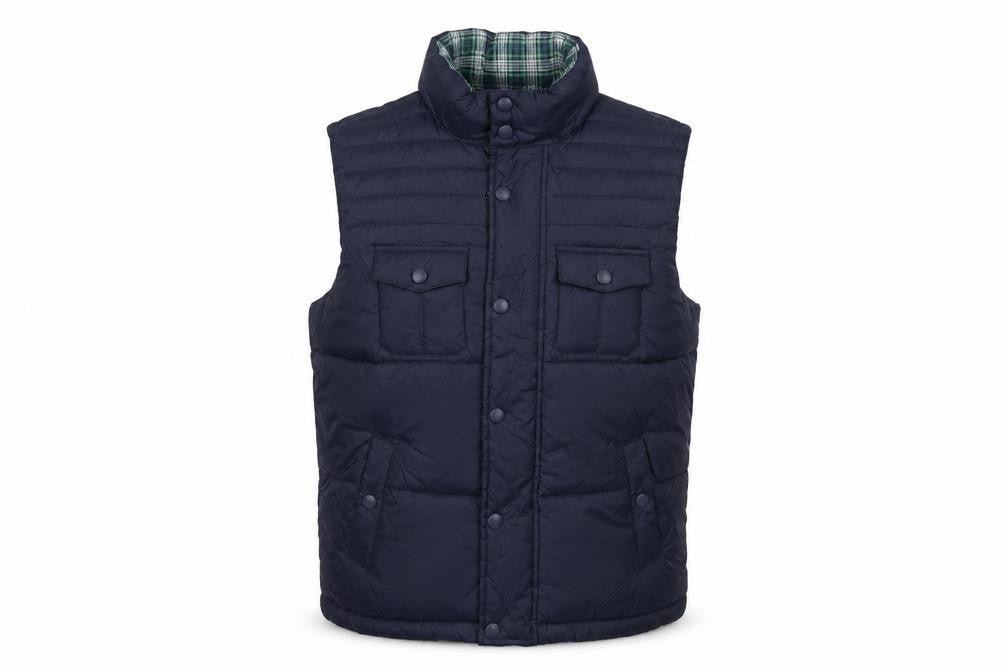 Okaidi Boys Blue 10-11 Years Reversible Puffer Waistcoat Padded