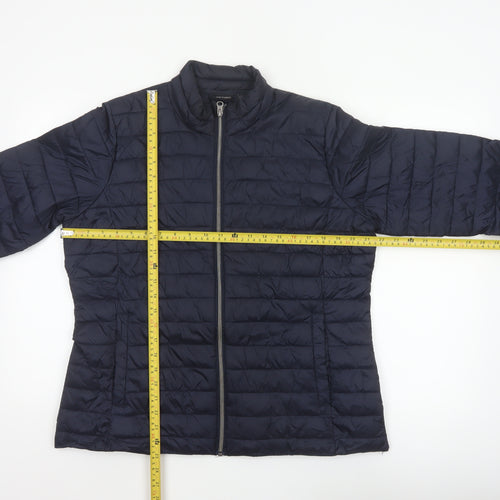 Esmara Women’s Blue UK 16/18 Quilted Puffer Jacket Full Zip