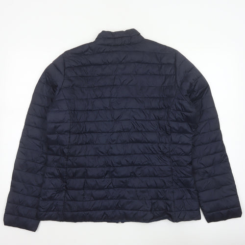 Esmara Women’s Blue UK 16/18 Quilted Puffer Jacket Full Zip