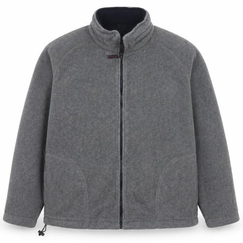 Marks & Spencer Men's Grey XL Fleece Full Zip Basic Jacket Stand Collar