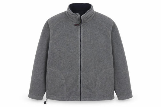 Marks & Spencer Men's Grey XL Fleece Full Zip Basic Jacket Stand Collar