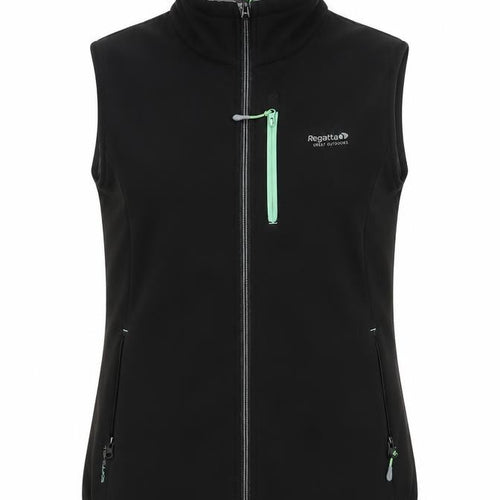 Regatta Women Black Size 14 Softshell Bodywarmer Water Resistant