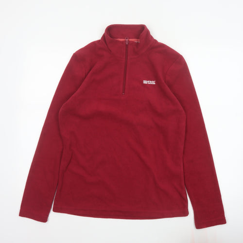 Regatta Women’s Red UK 10 1/4 Zip Fleece Pullover Sweatshirt