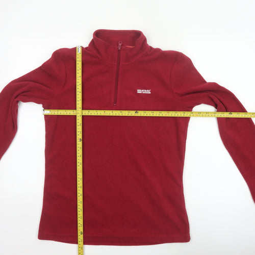 Regatta Women’s Red UK 10 1/4 Zip Fleece Pullover Sweatshirt
