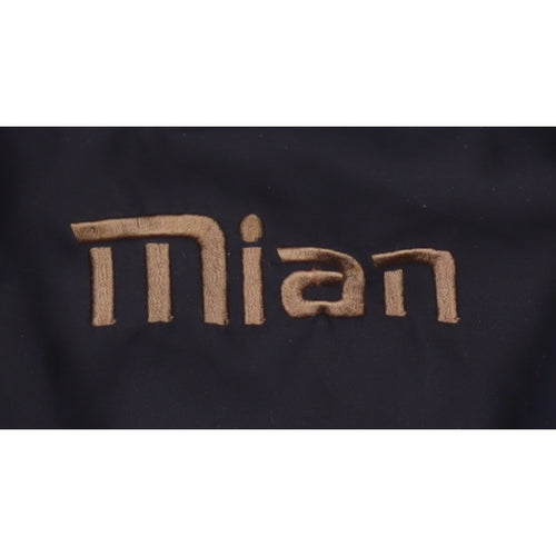 Mian Men’s Black XL Utility Waistcoat Zip Pocket Stand Collar