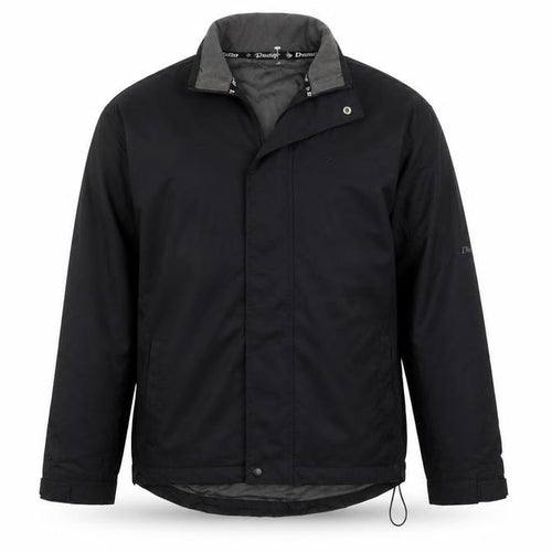 Dunlop Men’s Black L Windbreaker Jacket Full Zip Logo Lined