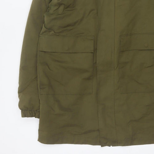 Bellfield Unisex Adults Green L Braka DK Hooded Sherpa Lined Parka
