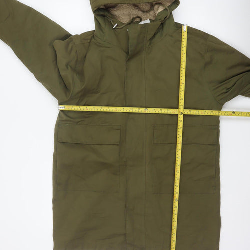 Bellfield Unisex Adults Green L Braka DK Hooded Sherpa Lined Parka