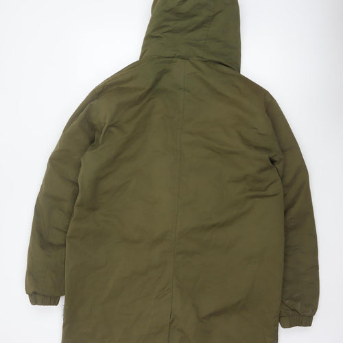 Bellfield Unisex Adults Green L Braka DK Hooded Sherpa Lined Parka