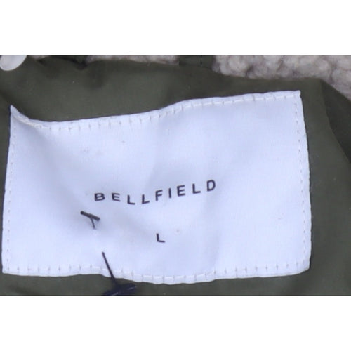 Bellfield Unisex Adults Green L Braka DK Hooded Sherpa Lined Parka