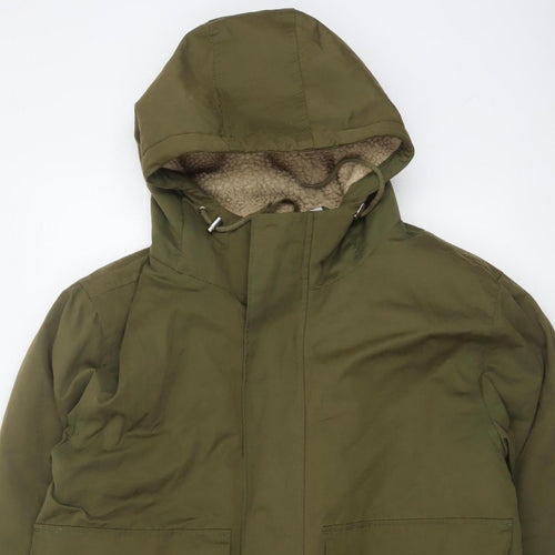Bellfield Unisex Adults Green L Braka DK Hooded Sherpa Lined Parka