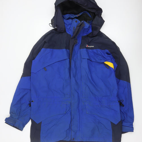 Berghaus Men's Blue M Gore-Tex Peak Hooded Waterproof Jacket