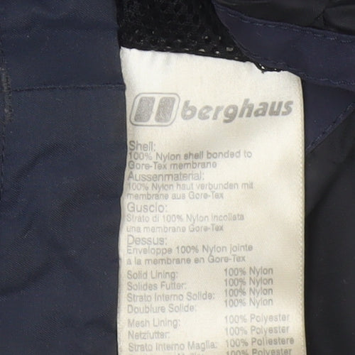 Berghaus Men's Blue M Gore-Tex Peak Hooded Waterproof Jacket