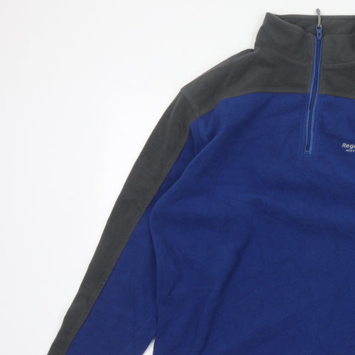 Regatta Men’s Blue Grey XXL 1/4 Zip Fleece Pullover Sweatshirt
