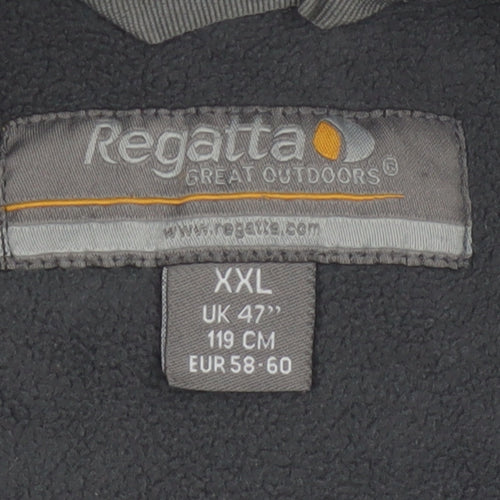 Regatta Men’s Blue Grey XXL 1/4 Zip Fleece Pullover Sweatshirt