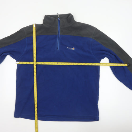 Regatta Men’s Blue Grey XXL 1/4 Zip Fleece Pullover Sweatshirt