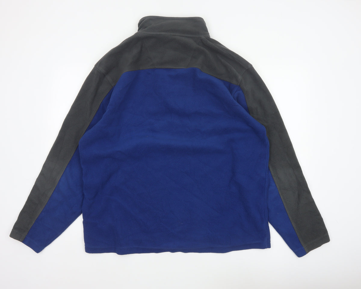 Regatta Men’s Blue Grey XXL 1/4 Zip Fleece Pullover Sweatshirt