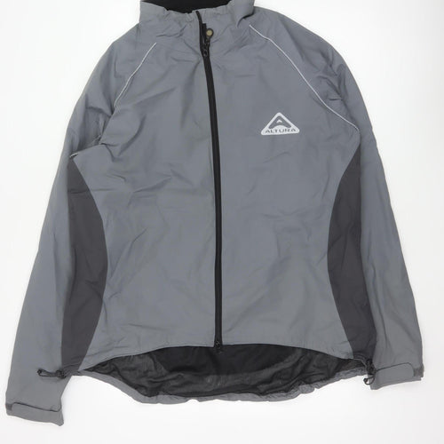 Altura Men’s Grey 2XL Cycling Rain Jacket Reflective Full Zip