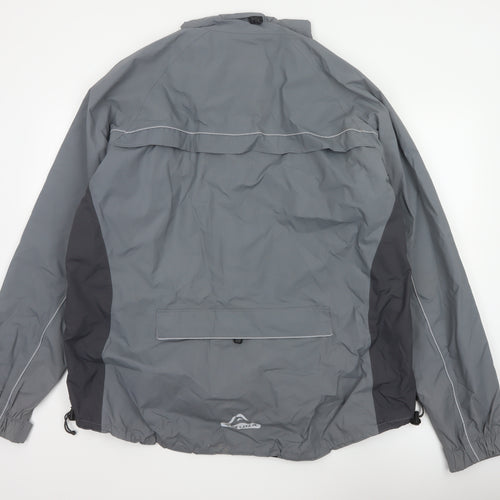 Altura Men’s Grey 2XL Cycling Rain Jacket Reflective Full Zip