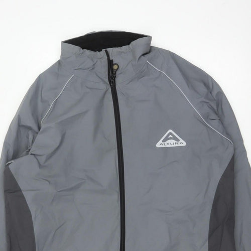 Altura Men’s Grey 2XL Cycling Rain Jacket Reflective Full Zip