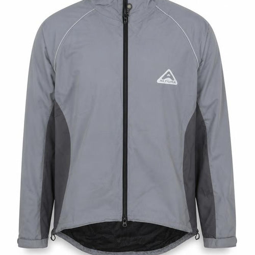 Altura Men’s Grey 2XL Cycling Rain Jacket Reflective Full Zip