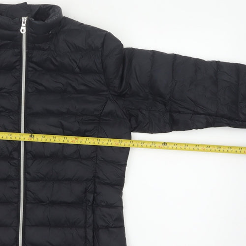 Marks and Spencer Women Black UK 14 Quilted Down Puffer Jacket