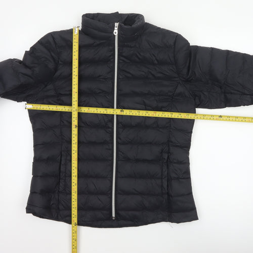 Marks and Spencer Women Black UK 14 Quilted Down Puffer Jacket