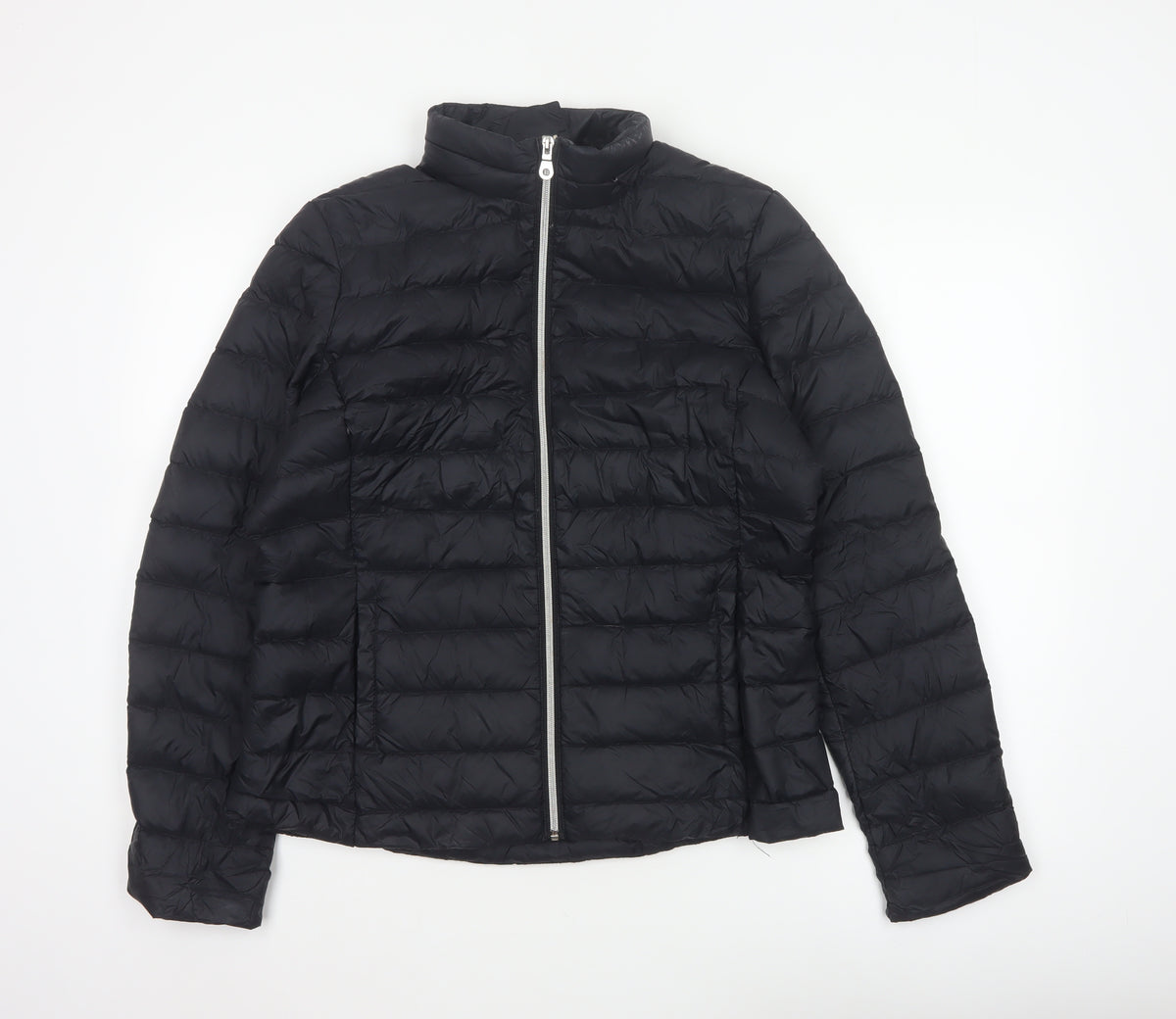 Marks and Spencer Women Black UK 14 Quilted Down Puffer Jacket
