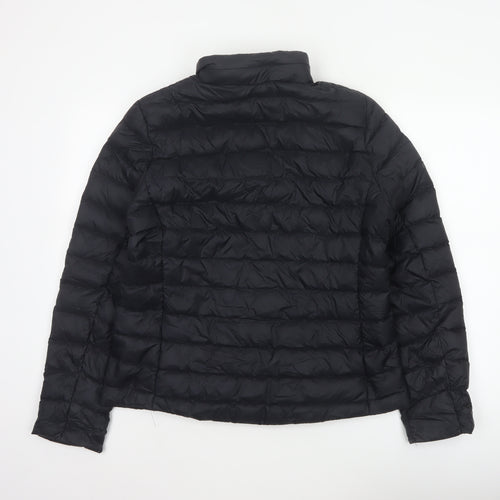 Marks and Spencer Women Black UK 14 Quilted Down Puffer Jacket