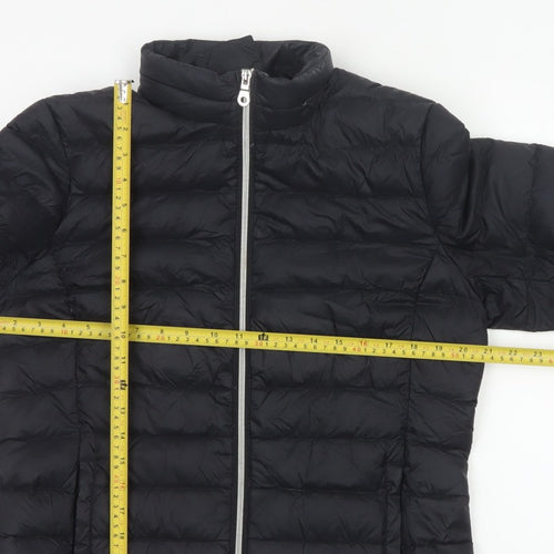 Marks and Spencer Women Black UK 14 Quilted Down Puffer Jacket