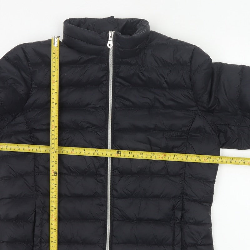 Marks and Spencer Women Black UK 14 Quilted Down Puffer Jacket